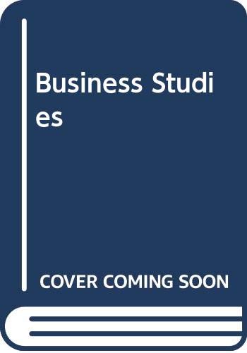 9780582244832: Business Studies