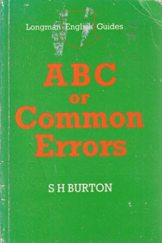 Imagen de archivo de A. B. C. of Common Errors (English Guides) a la venta por WorldofBooks