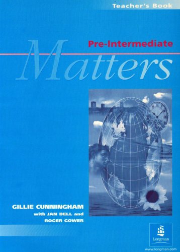 Stock image for Pre-intermediate Matters: Teacher's Book (MATT) for sale by MusicMagpie