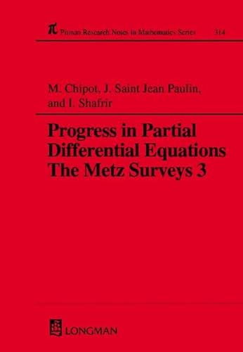 Stock image for Progress in Partial Differential Equations: The Metz Surveys 3 (Research Notes in Mathematics Series) for sale by Mispah books