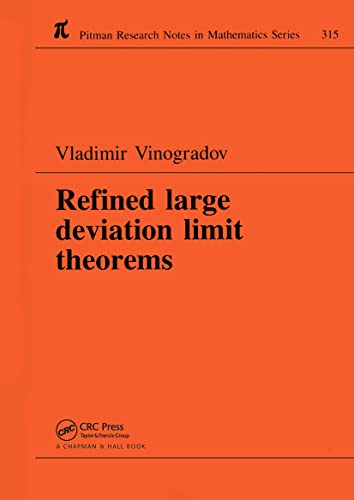 Imagen de archivo de Refined Large Deviation Limit Theorems a la venta por Revaluation Books