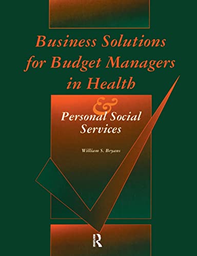 Stock image for Business Solutions for Budget Managers in Health and Personal Social Services for sale by THE SAINT BOOKSTORE