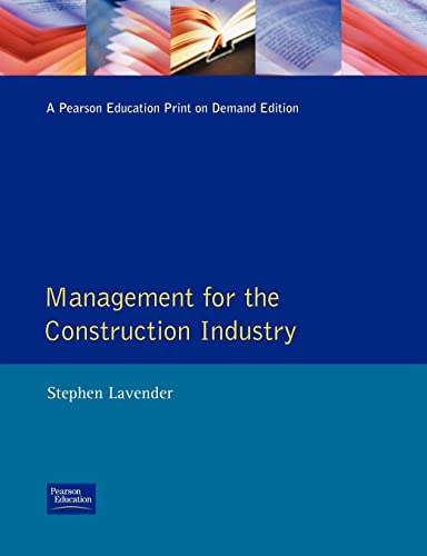 Stock image for Management for the Construction Industry (Chartered Institute of Building) for sale by WorldofBooks