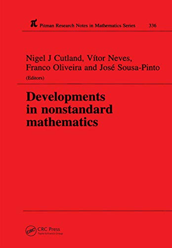 Imagen de archivo de Developments in Nonstandard Mathematics (Research Notes in Mathematics, 336, Band 336) a la venta por medimops