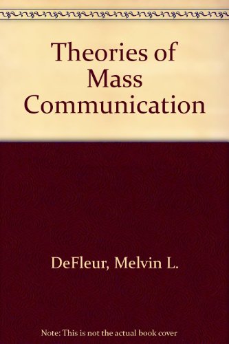 9780582280175: Theories of Mass Communication