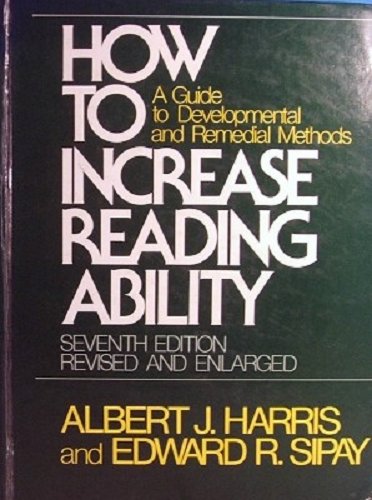 Beispielbild fr How to Increase Reading Ability: Guide to Development and Remedial Methods zum Verkauf von AwesomeBooks