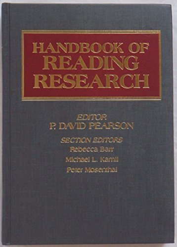 Imagen de archivo de Handbook of Reading Research a la venta por Better World Books