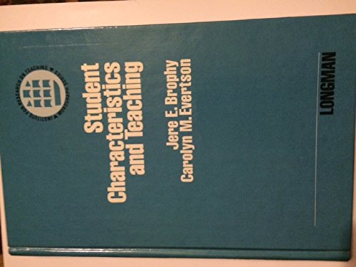 Imagen de archivo de Student Characteristics and Teaching (John Dewey Society Lecture Series) a la venta por GridFreed