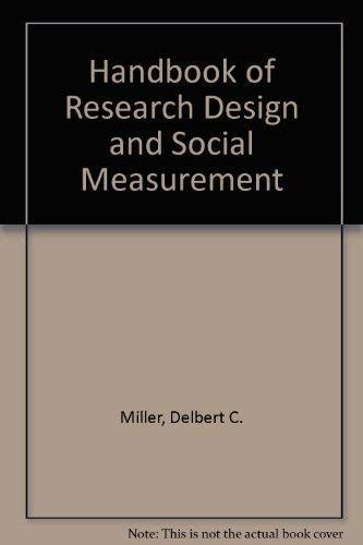 9780582283268: Handbook of Research Design and Social Measurement: A Text and Reference Book for the Social and Behavioral Sciences