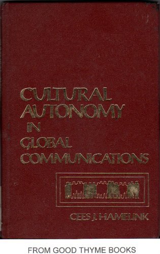 Stock image for Cultural Autonomy in Global Communications: Planning National Information Policy for sale by ThriftBooks-Dallas