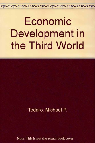 Beispielbild fr Economic Development in the Third World zum Verkauf von HPB-Red