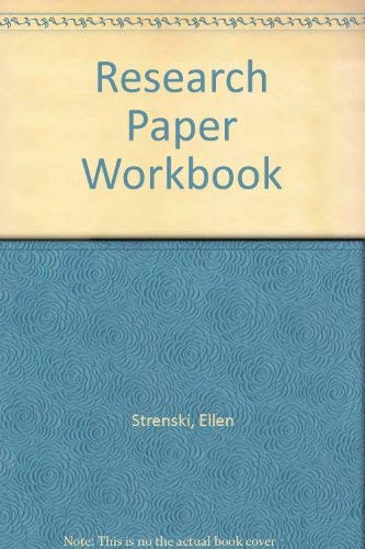 Stock image for Research Paper Workbook for sale by SecondSale