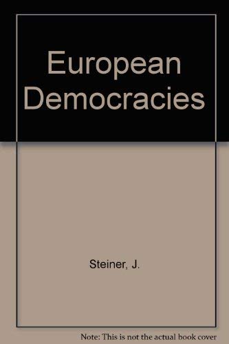 Imagen de archivo de European Democracies a la venta por Aaron Books