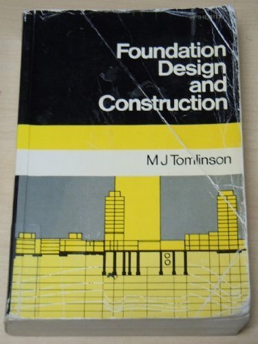 Imagen de archivo de Foundation design and construction a la venta por Wonder Book