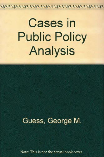 Stock image for Cases in Public Policy Analysis for sale by Better World Books