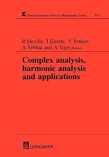 Stock image for Complex Analysis, Harmonic Analysis and Applications for sale by Books Puddle