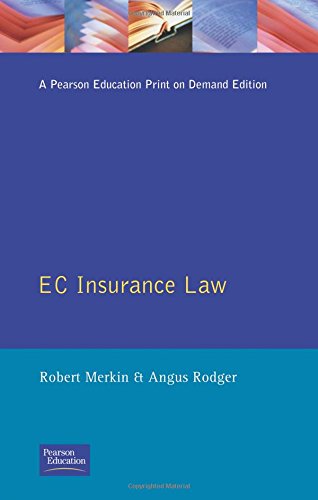 Beispielbild fr Ec Insurance Law (European Law Series) zum Verkauf von More Than Words