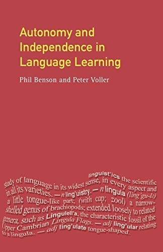 Beispielbild fr Autonomy And Independence in Language Learning zum Verkauf von Hamelyn