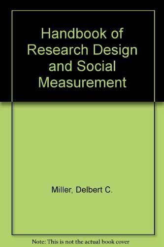 9780582290075: Handbook of Research Design and Social Measurement