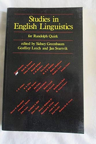 Studies in English Linguistics for Randolph Quirk (9780582291348) by [???]