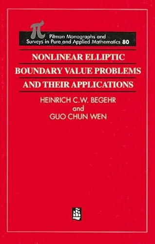 Stock image for Nonlinear Elliptic Boundary Value Problems and Their Applications for sale by Buchpark