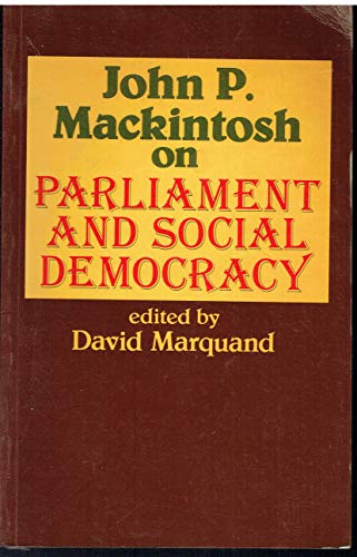 9780582295872: On Parliament and Social Democracy