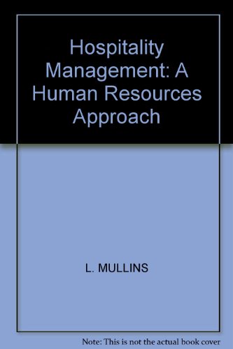 Stock image for Hospitality Management: A Human Resources Approach for sale by AwesomeBooks