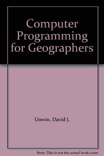9780582300958: Computer Programming for Geographers