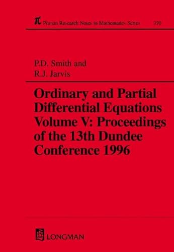 Ordinary and Partial Differential Equations, Vol. 5 - R J Jarvis P Smith