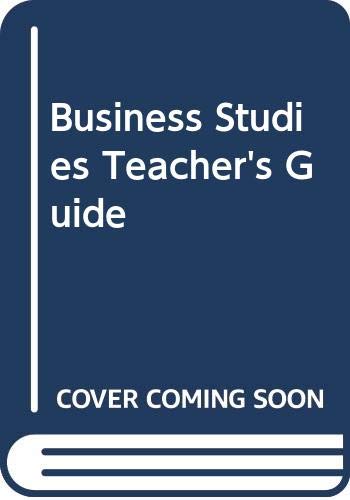 Business Studies: Teacher's Guide (9780582309012) by Ian Chambers; Susan Squires