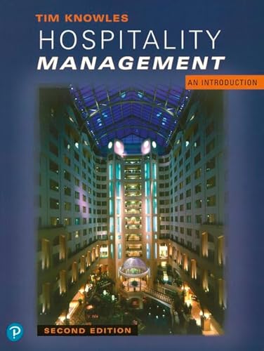 9780582312715: Hospitality Management: An Introduction