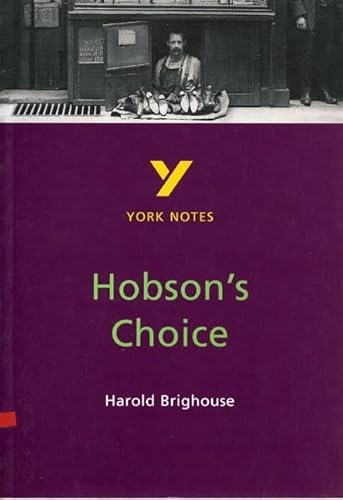 Beispielbild fr Hobson's Choice York Notes zum Verkauf von Hessay Books