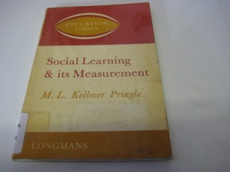 Stock image for Social Learning and Its Measurement for sale by Zubal-Books, Since 1961