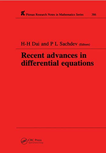 Beispielbild fr Recent Advances in Differential Equations (Pitman Research Notes in Mathematics Series, 386) zum Verkauf von PsychoBabel & Skoob Books