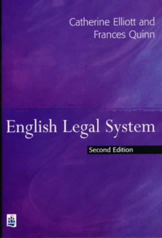 Beispielbild fr English Legal System zum Verkauf von AwesomeBooks