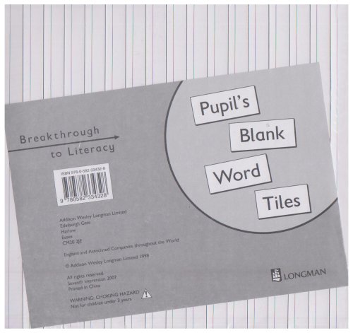 Imagen de archivo de Breakthrough to Literacy: Pupil's ProMackay, David; Coles, Martin; Ha a la venta por Iridium_Books