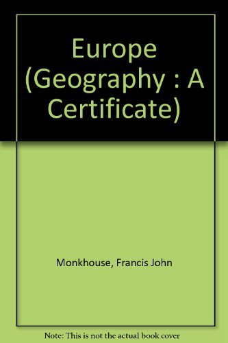 Stock image for Europe (Geography : A Certificate) for sale by Kennys Bookstore