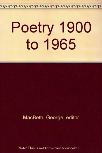 Stock image for Poetry from 1900 to 1965 for sale by Anybook.com