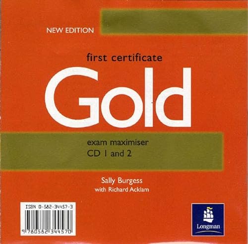 9780582344570: First Certificate Gold Exam Maximiser CD 1-2 New Edition