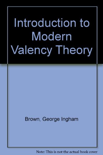 9780582350243: Introduction to Modern Valency Theory