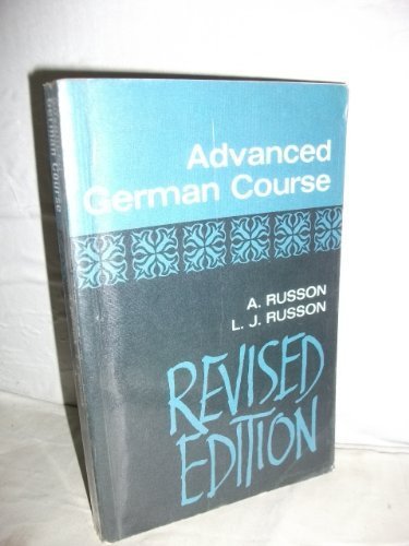 9780582352452: Advanced German course