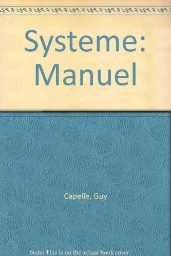 Stock image for Systeme: Manuel for sale by AwesomeBooks