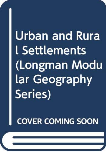 Imagen de archivo de Urban and Rural Settlements (Modular Geography) a la venta por Reuseabook