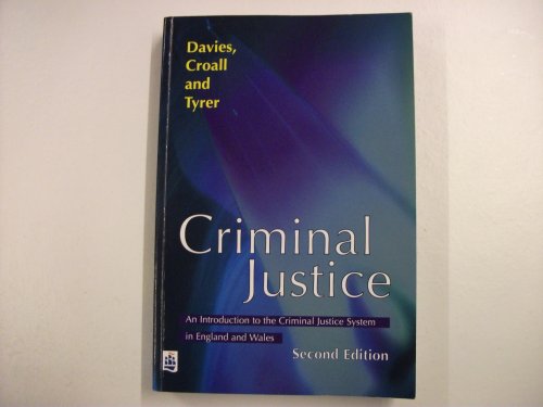 Beispielbild fr Criminal Justice: An Introduction to the Criminal Justice System in England and Wales zum Verkauf von AwesomeBooks