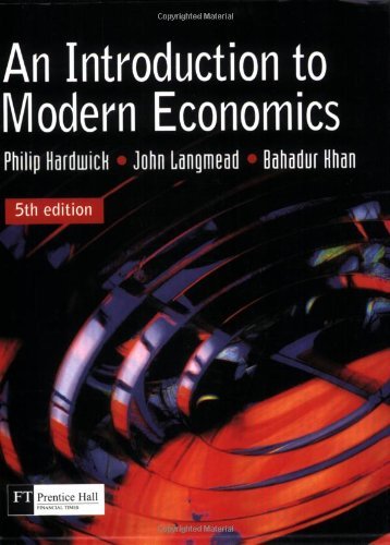 Imagen de archivo de An Introduction to Modern Economics a la venta por Better World Books Ltd