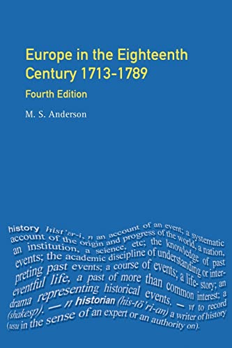 Imagen de archivo de Europe in the Eighteenth Century 1713-1789 (General History of Europe) a la venta por Chiron Media