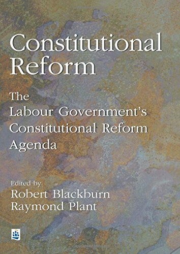 Stock image for Constitutional Reform: The Labour Government's Constitutional Reform Agenda for sale by WorldofBooks