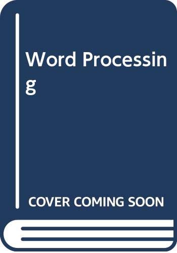 Word Processing (9780582413184) by Morgan, Richard