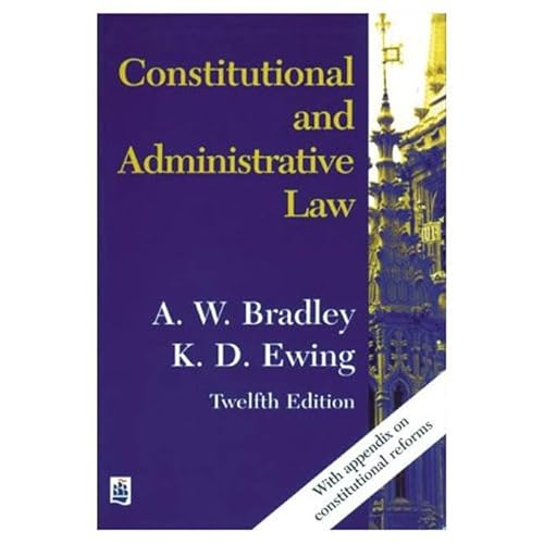 9780582414433: Constitutional and Administrative Law: 12 edition with appendix
