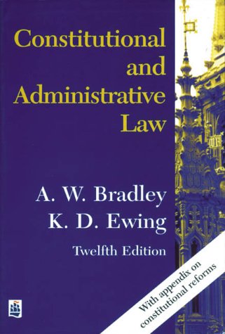 9780582414433: Constitutional and Administrative Law: 12 edition with appendix